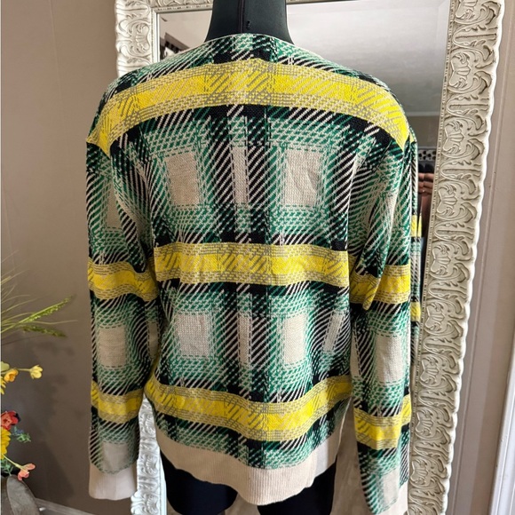 Urban Outfitters • Plaid Graphic Cardigan - Picture 8 of 9